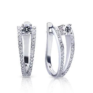 Серьги с бриллиантами