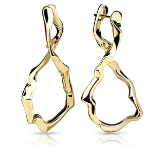 Золотые серьги INFINITY