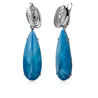 Серьги с апатитом