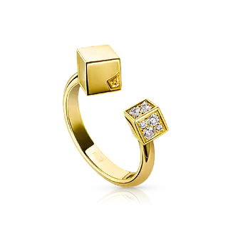 Кольцо CUBE c бриллиантами