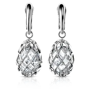 Серьги с горным хрусталем