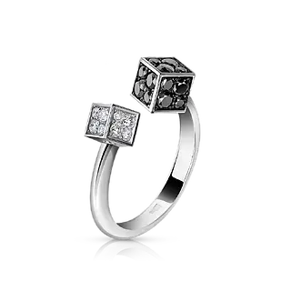 Кольцо CUBE c бриллиантами