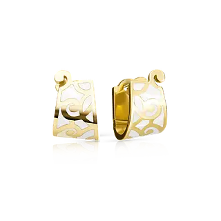 Серьги с эмалью